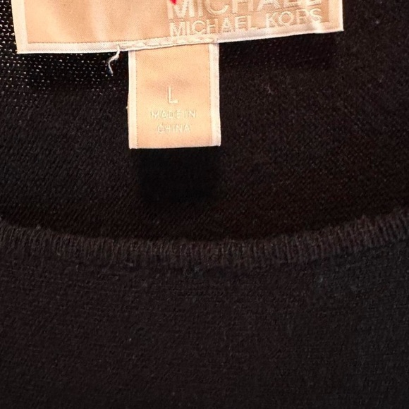 Michael Kors Black Long Sleeve Sweater Dress size Large - Picture 2 of 6